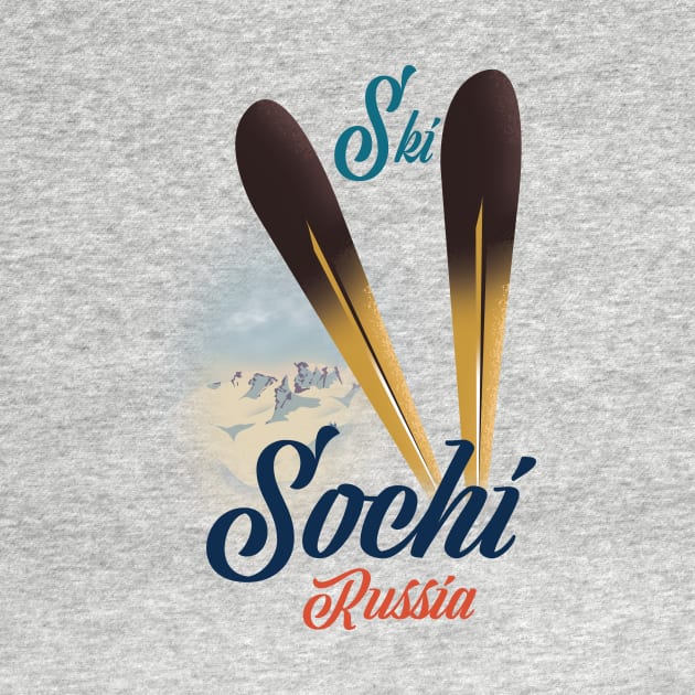 Sochi Russia ski poster by nickemporium1